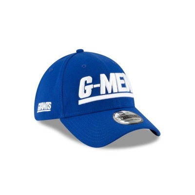 New York Giants Gorra | New Era NFL Logo Mix 39thirty Stretch Fit Cap Mexico - Azules